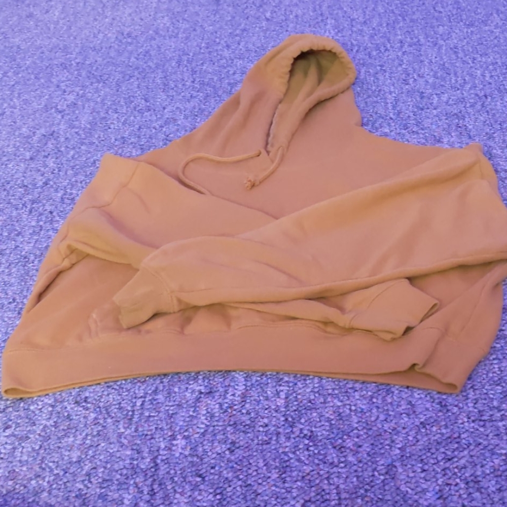 Mustard yellow Cropped hoodie